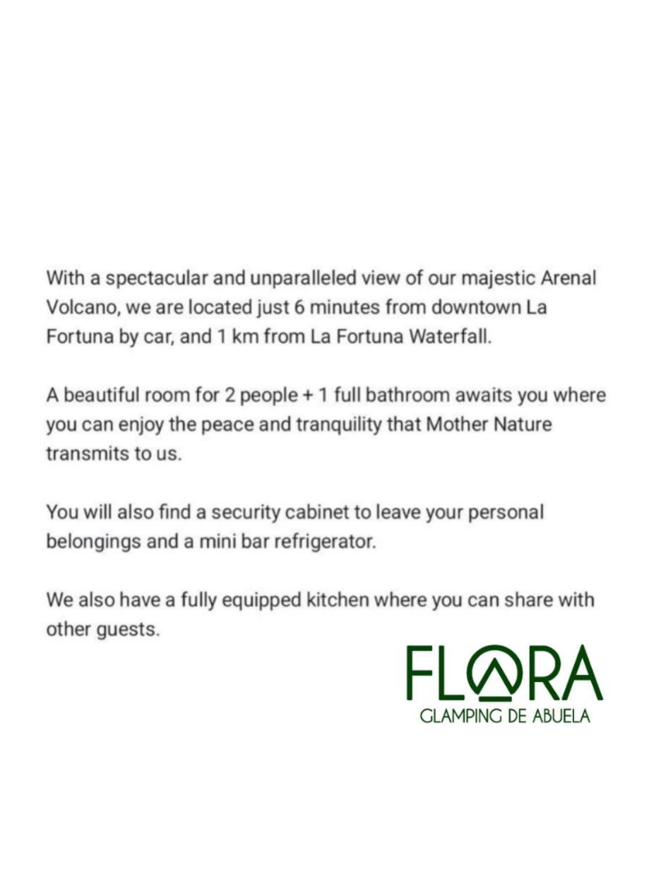 הוילה La Fortuna Flora Glamping De Abuela מראה חיצוני תמונה